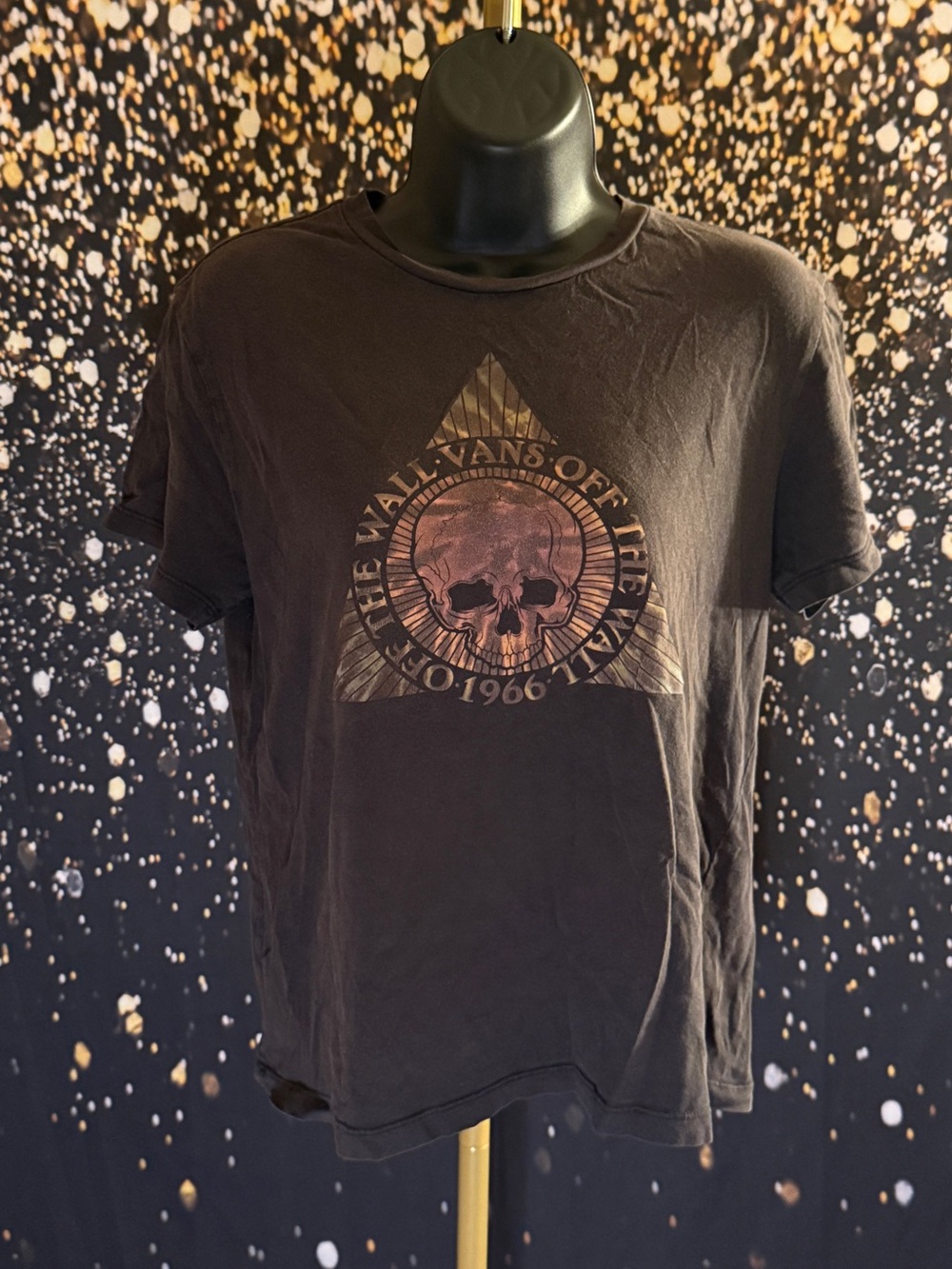 Vans Black Graphic Skull T-Shirt